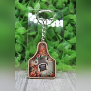 Chic Floral Animal Print Key Holder